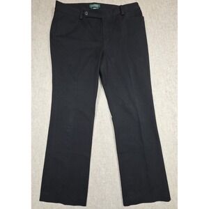 Lauren Ralph Lauren Women Adelle Pants Sz 14 Black Office Business Dress Trouser